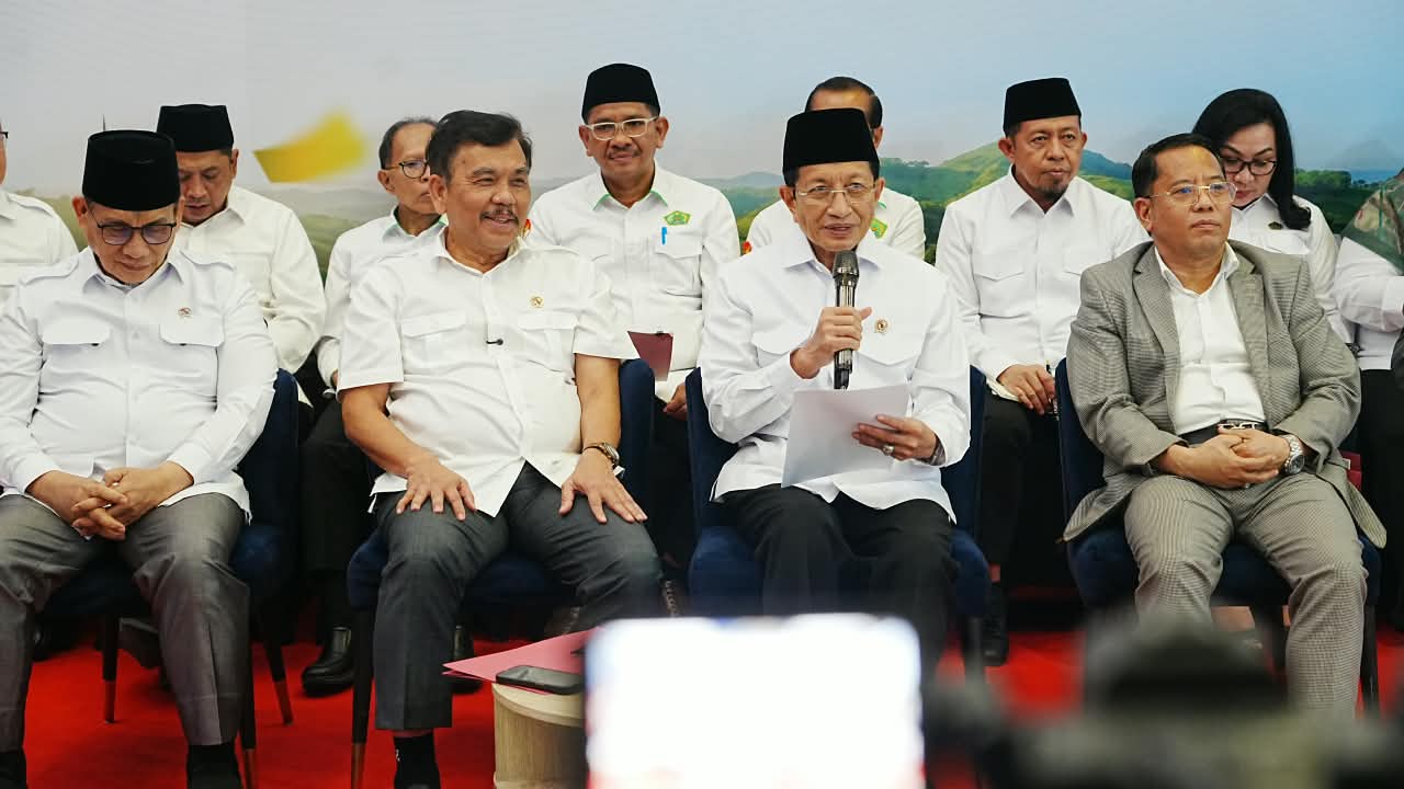Suasana Konferensi Pers Capaian Dua Tahun Asta Cita, Senin (19/10/2026).