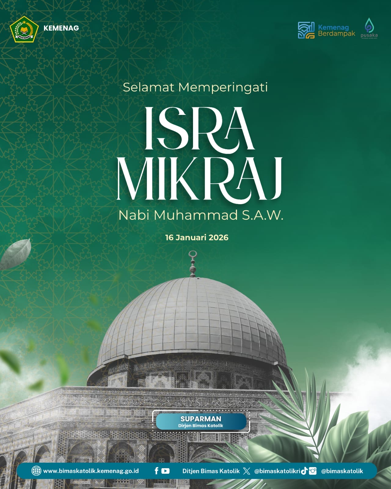 Selamat Memperingati Hari Isra Mikraj
