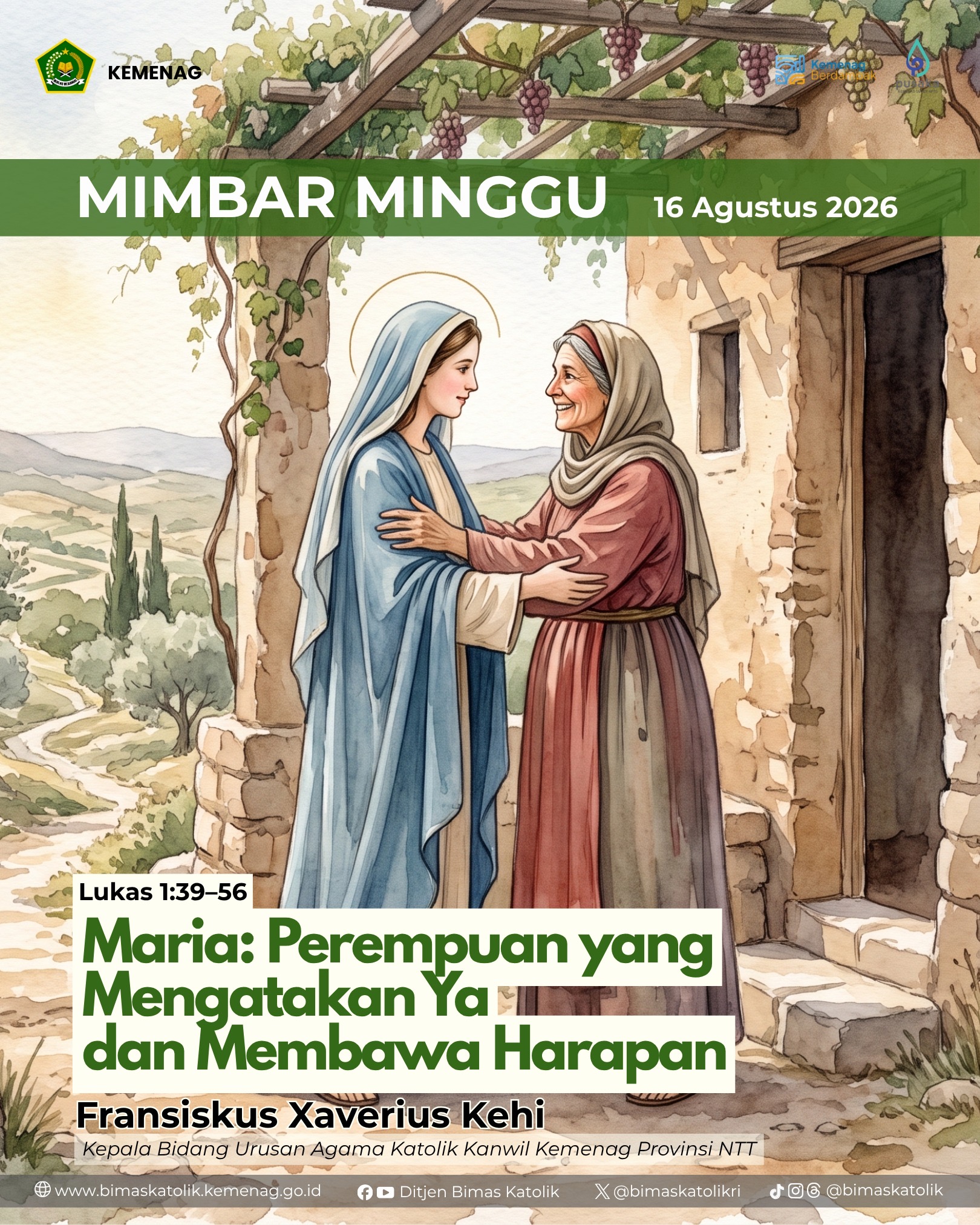 MARIA: PEREMPUAN YANG MENGATAKAN YA DAN MEMBAWA HARAPAN