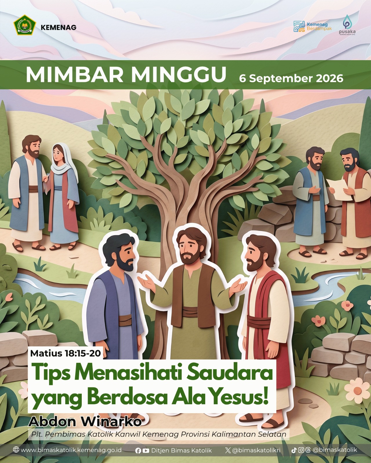TIPS MENASIHATI SAUDARA YANG BERDOSA ALA YESUS