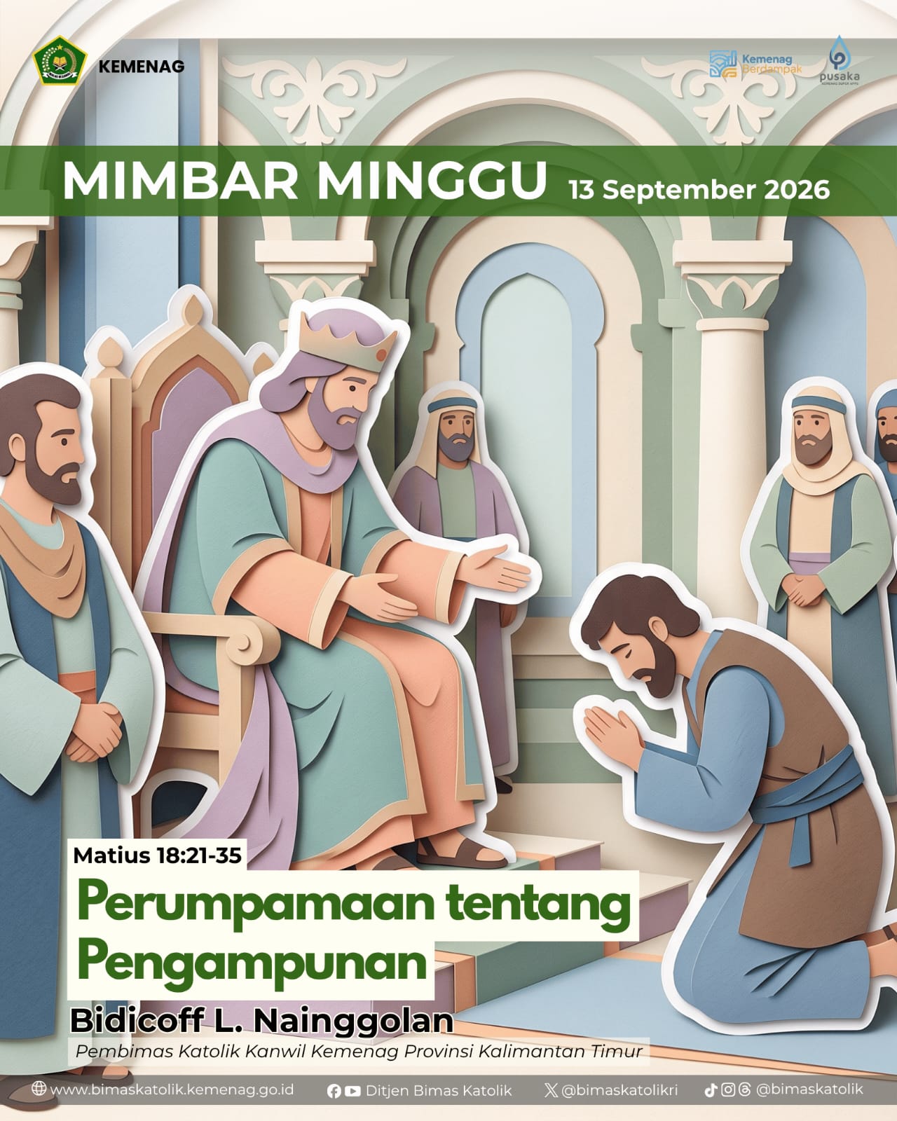 PERUMPAMAAN TENTANG PENGAMPUNAN