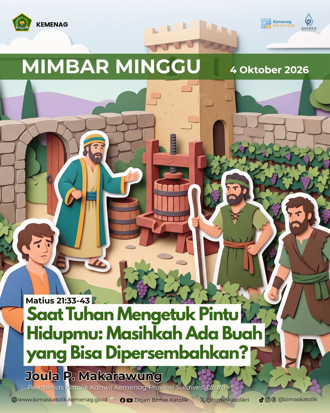 Saat Tuhan Mengetuk Pintu Hidupmu: Masihkah Ada Buah yang Bisa Dipersembahkan?