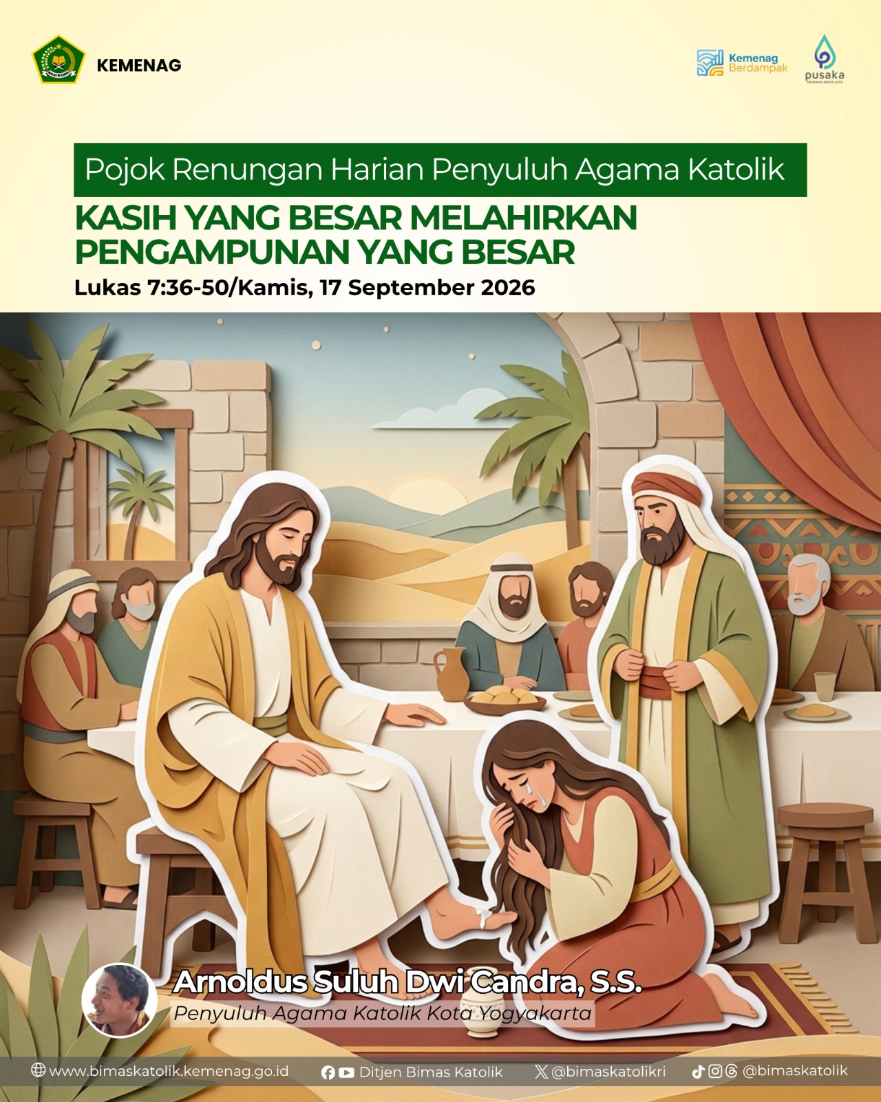 KASIH YANG BESAR MELAHIRKAN PENGAMPUNAN YANG BESAR