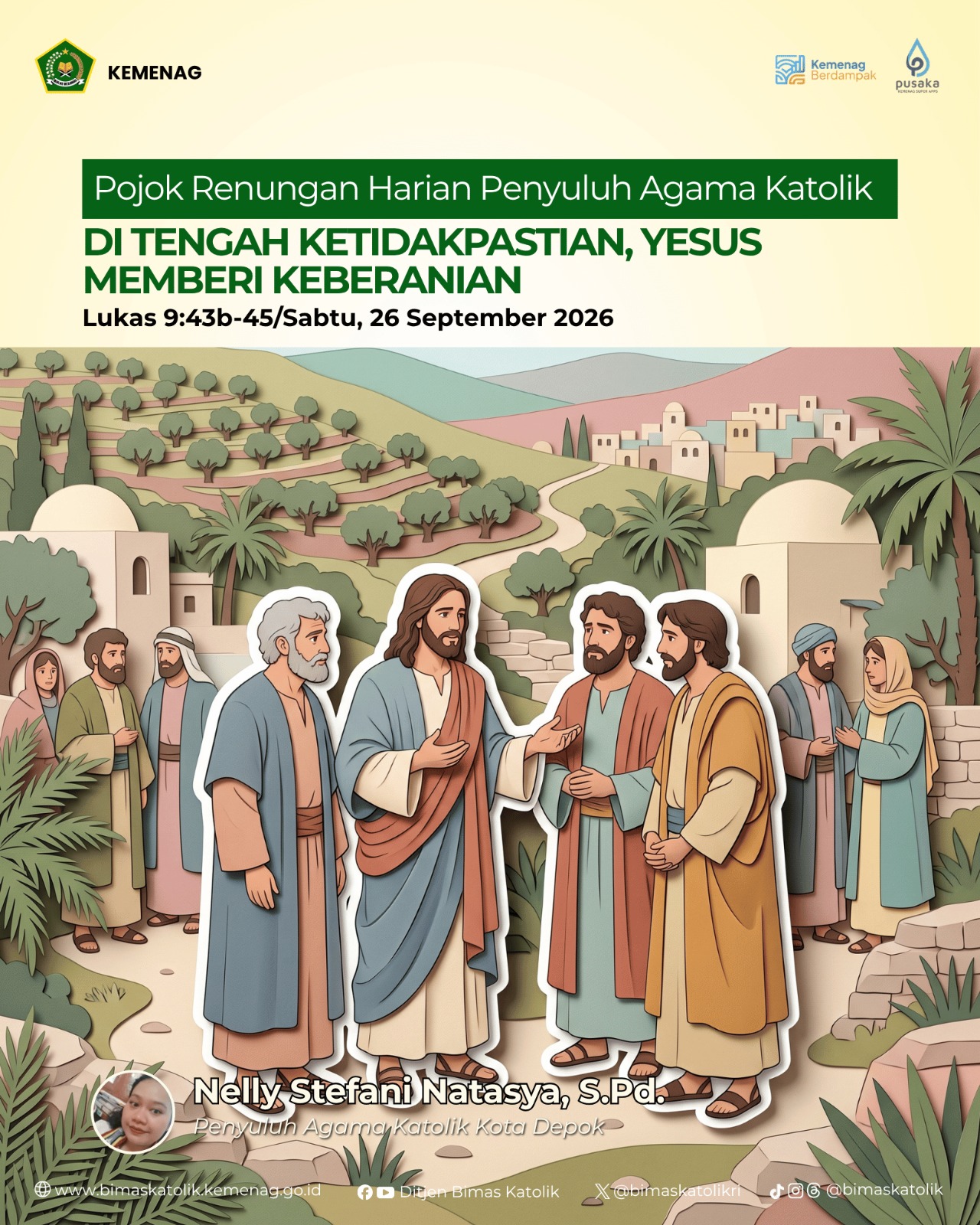 DI TENGAH KETIDAKPASTIAN, YESUS MEMBERI KEBERANIAN
