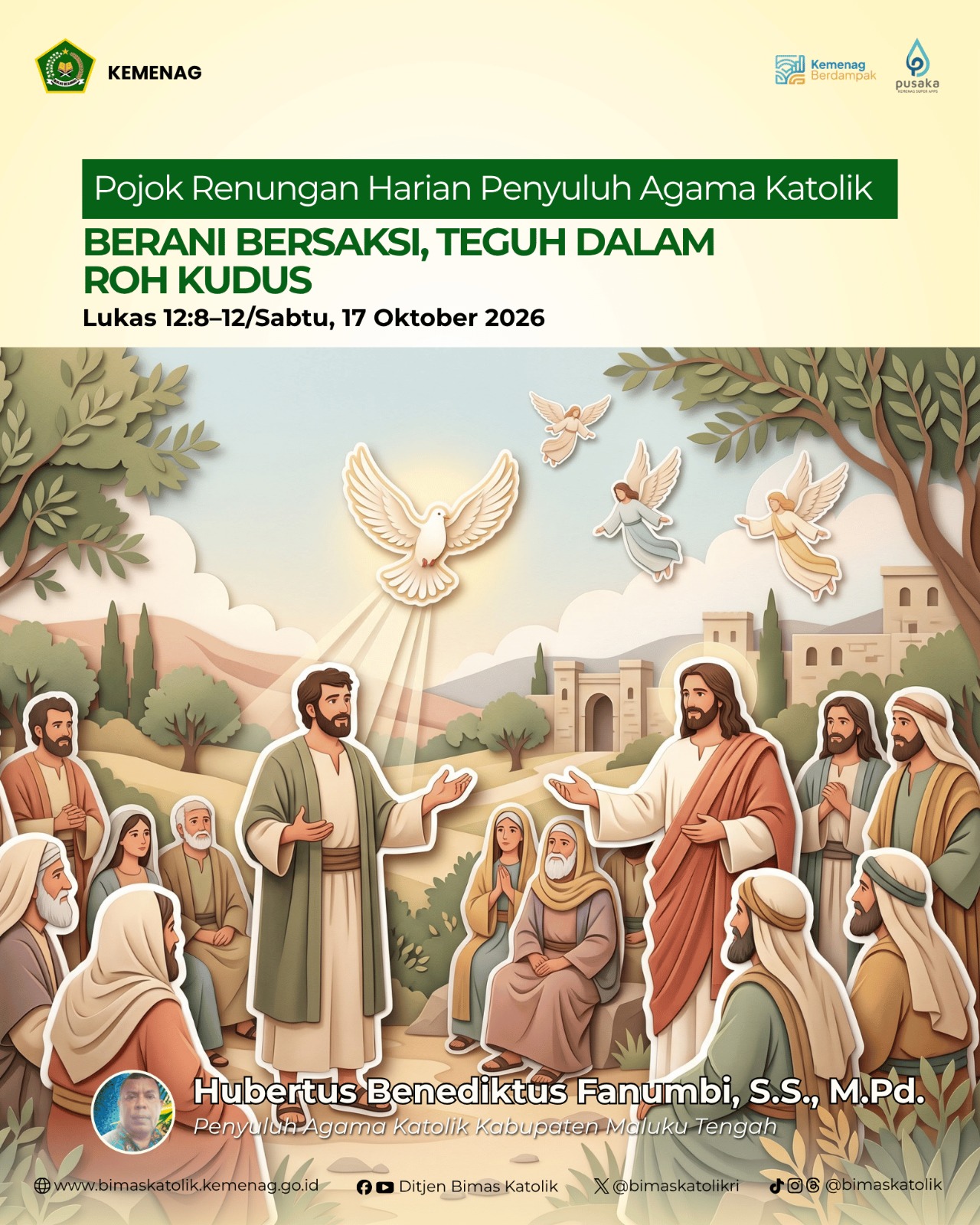 BERANI BERSAKSI, TEGUH DALAM ROH KUDUS